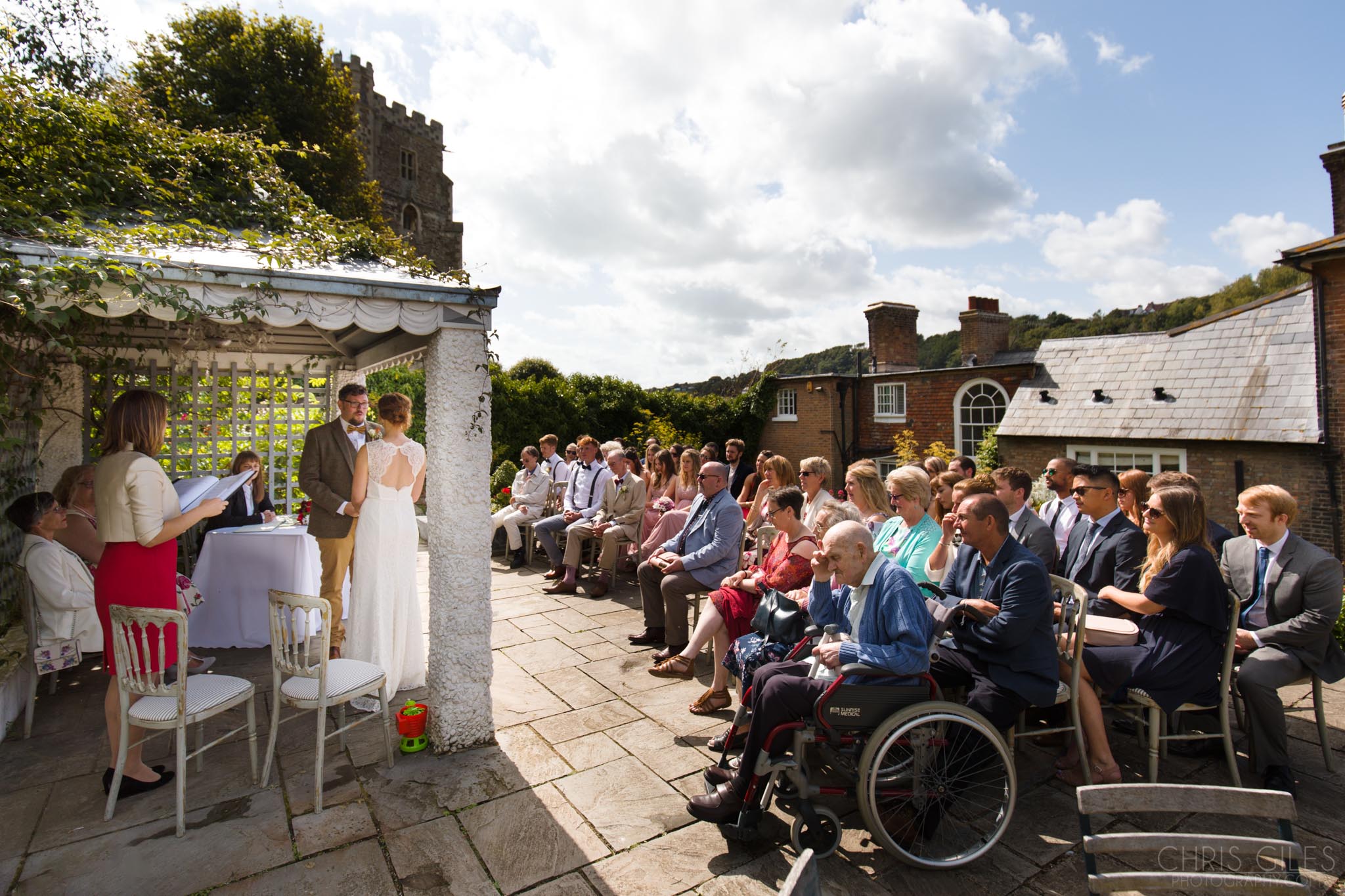 Wedding ceremony at The Old Rectory Hastings