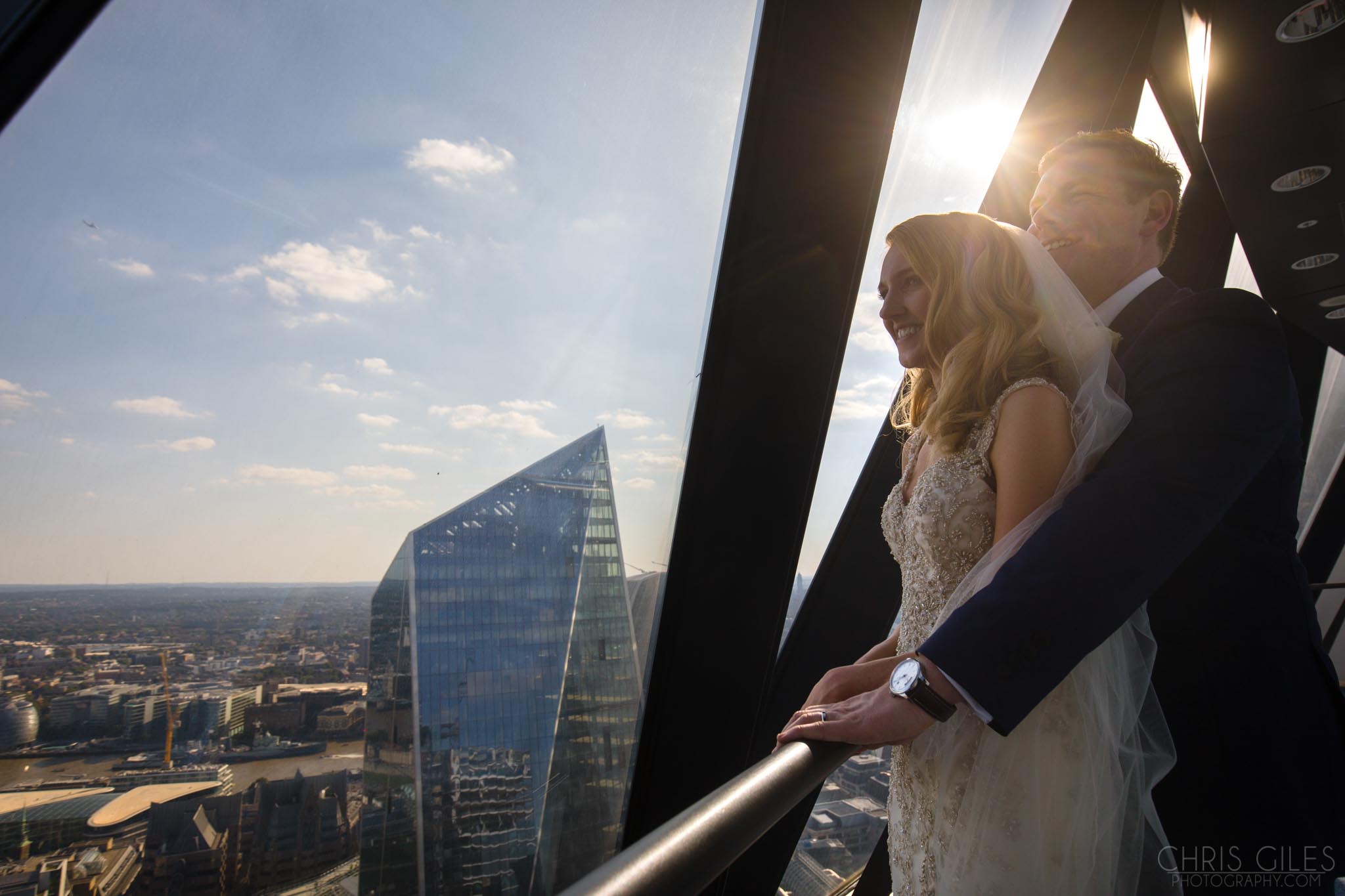 Wedding at Searcy's The Gherkin London